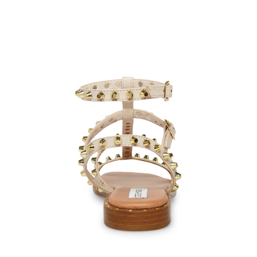 Beige Steve Madden Sunnie Women's Flat Sandals | PH 6092TPY